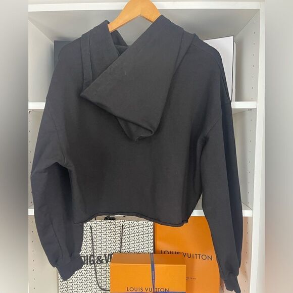 I Am Gia Madness Cropped Hoodie Sweatshirt in black M - Picture 4 of 9